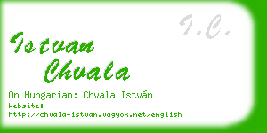 istvan chvala business card